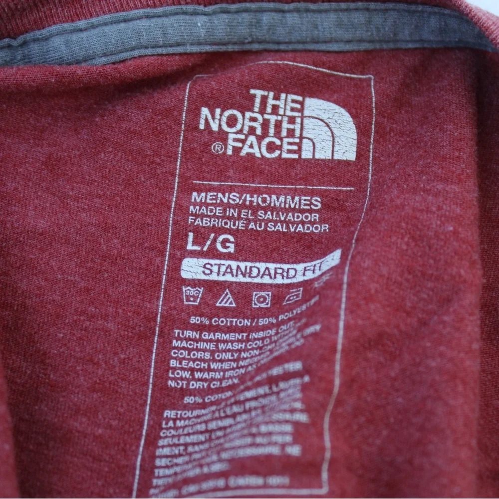 The North Face Large Red Heather Logo Tee - Picture 3 of 3